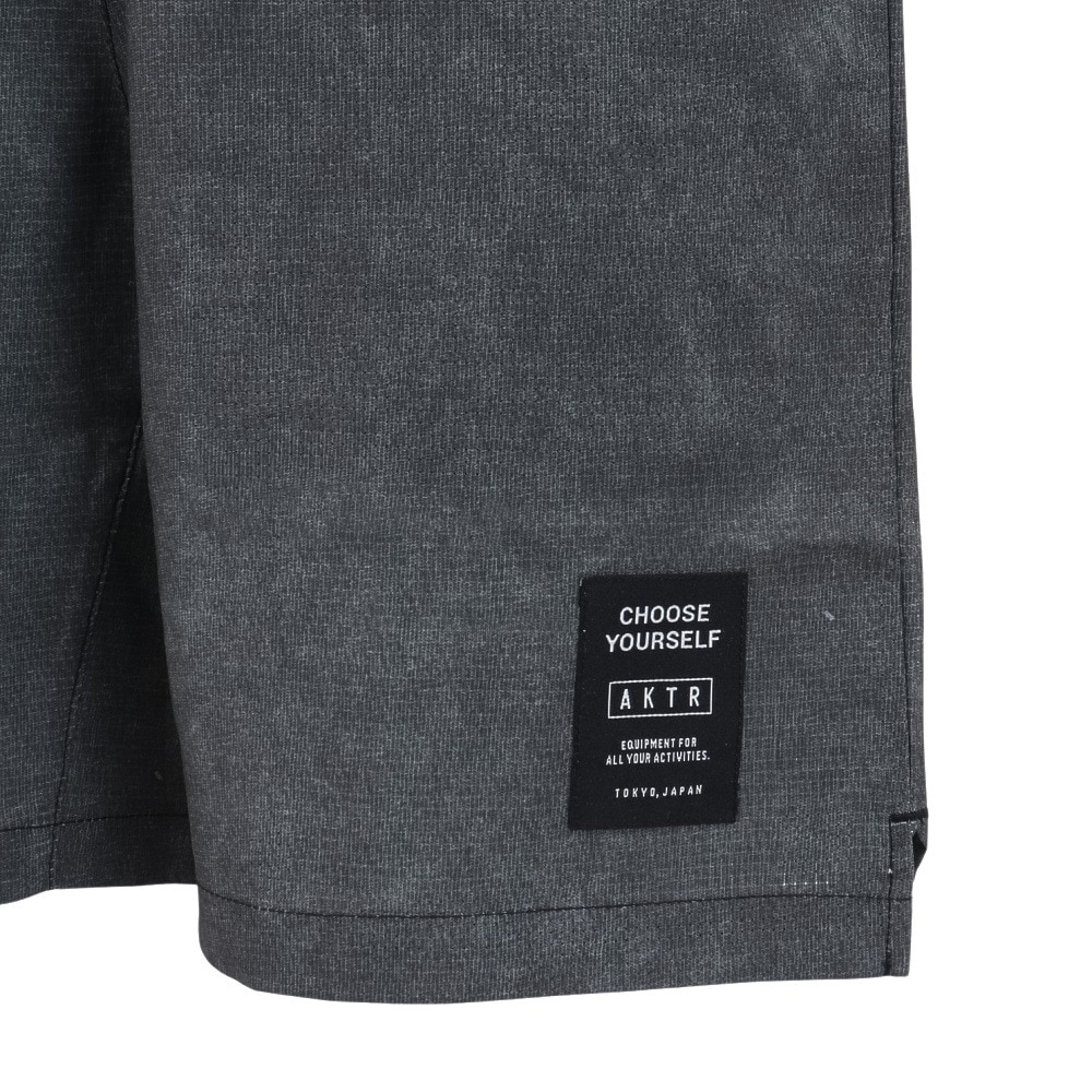 アクター（AKTR）（メンズ、レディース）バスケットボールウェア MOCK GARMENT DYED ACTIVE ショートパンツ 224-003002 BK