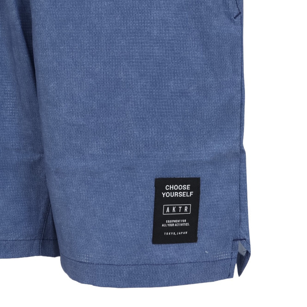 アクター（AKTR）（メンズ、レディース）バスケットボールウェア MOCK GARMENT DYED ACTIVE ショートパンツ 224-003002 BL