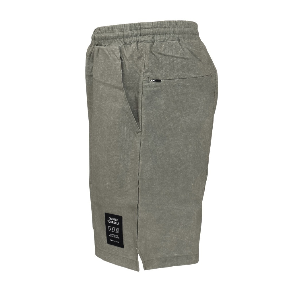 アクター（AKTR）（メンズ、レディース）バスケットボールウェア MOCK GARMENT DYED ACTIVE ショートパンツ 224-003002 GR