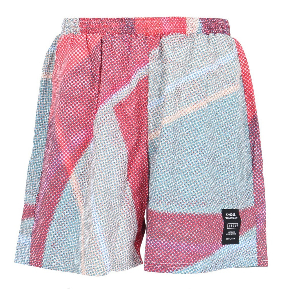 アクター（AKTR）（メンズ、レディース）バスケットボールウェア HALFTONE 5.5INCH ショートワイドパンツ 224-006002 RD