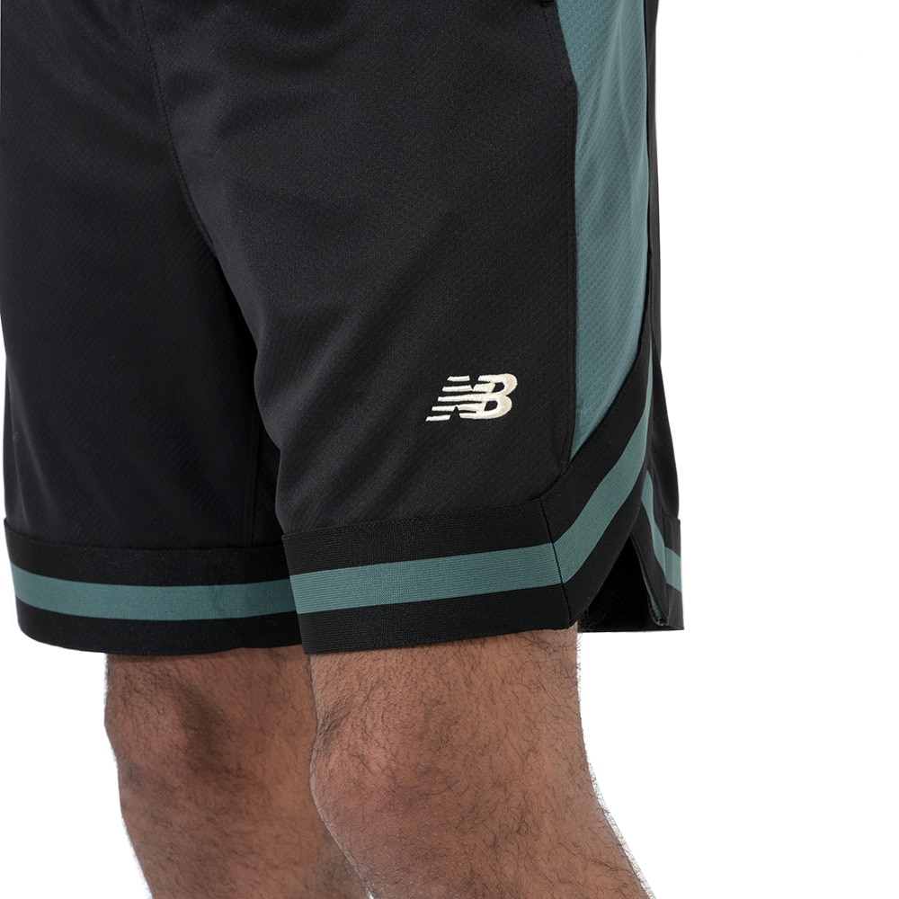 ニューバランス（new balance）（メンズ）【新商品】 バスケットボールウェア リブラインショーツ AMS45077BKG