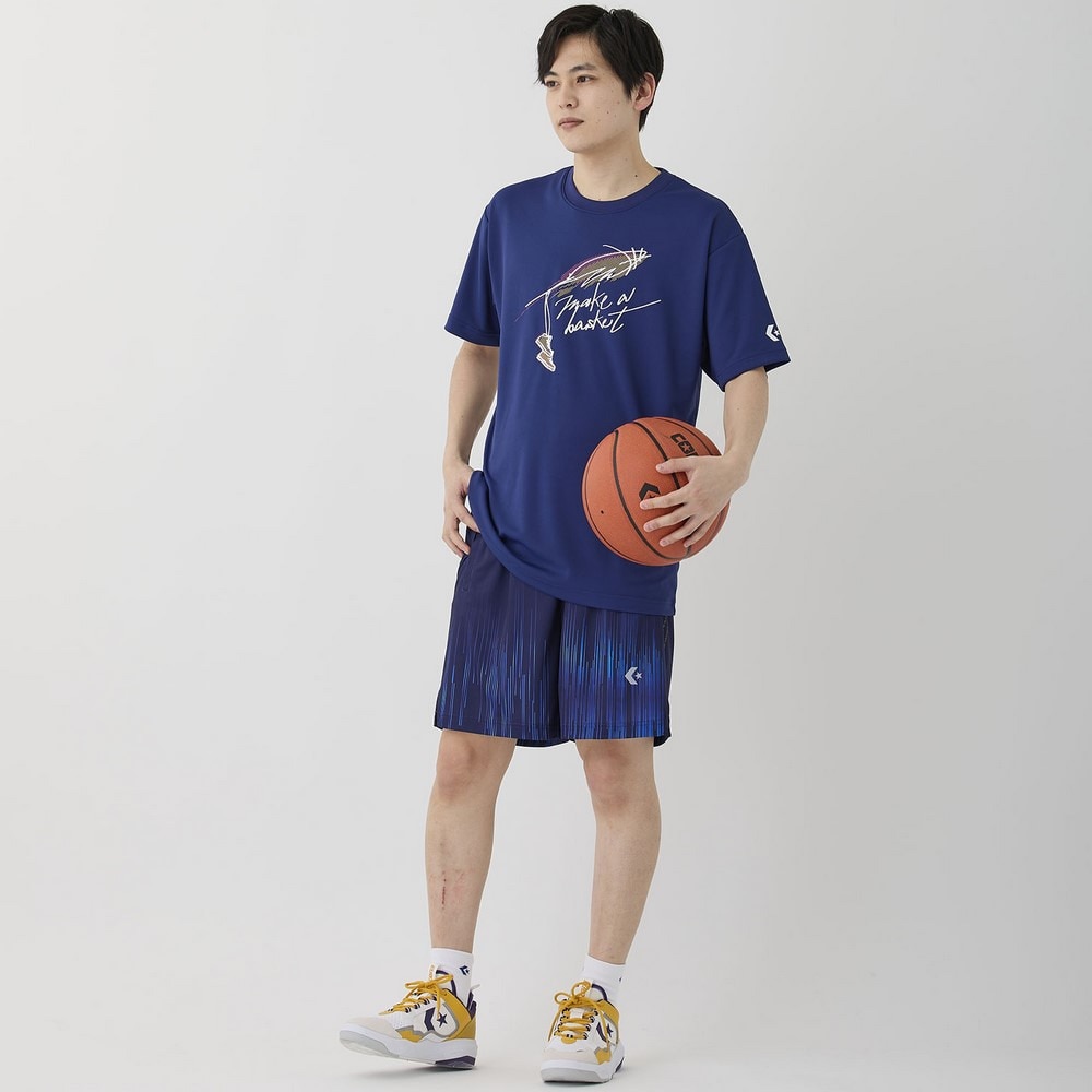 コンバース（CONVERSE）（メンズ、レディース）バスケットボールウェア プラクティスパンツ ポケット付き CB251863-1923