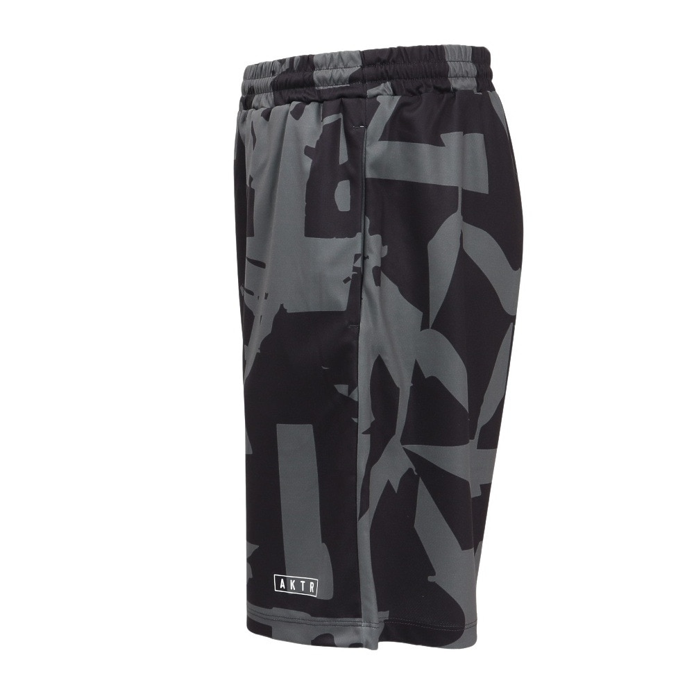 アクター（AKTR）（メンズ）バスケットボールウェア CUT-UP CAMO 6.5インチ ショーツ 125-026002 BK