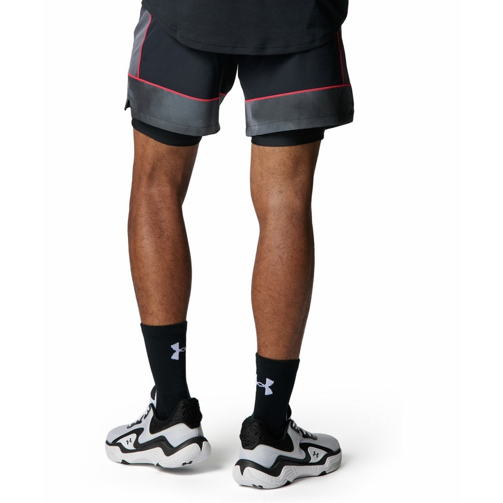 アンダーアーマー（UNDER ARMOUR）（メンズ）バスケットボールウェア ゾーン ウーブンショーツ 6007866 001