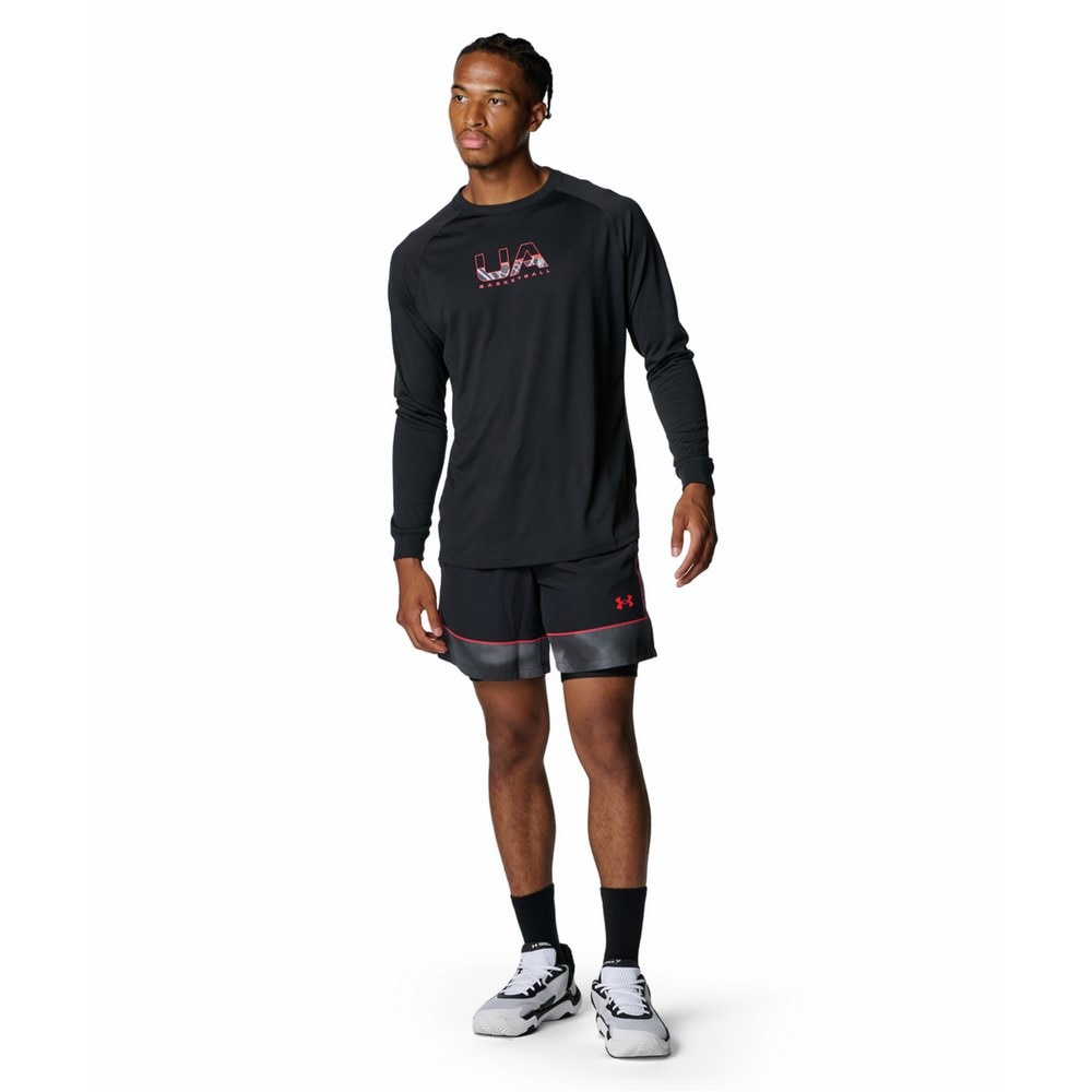 アンダーアーマー（UNDER ARMOUR）（メンズ）バスケットボールウェア ゾーン ウーブンショーツ 6007866 001