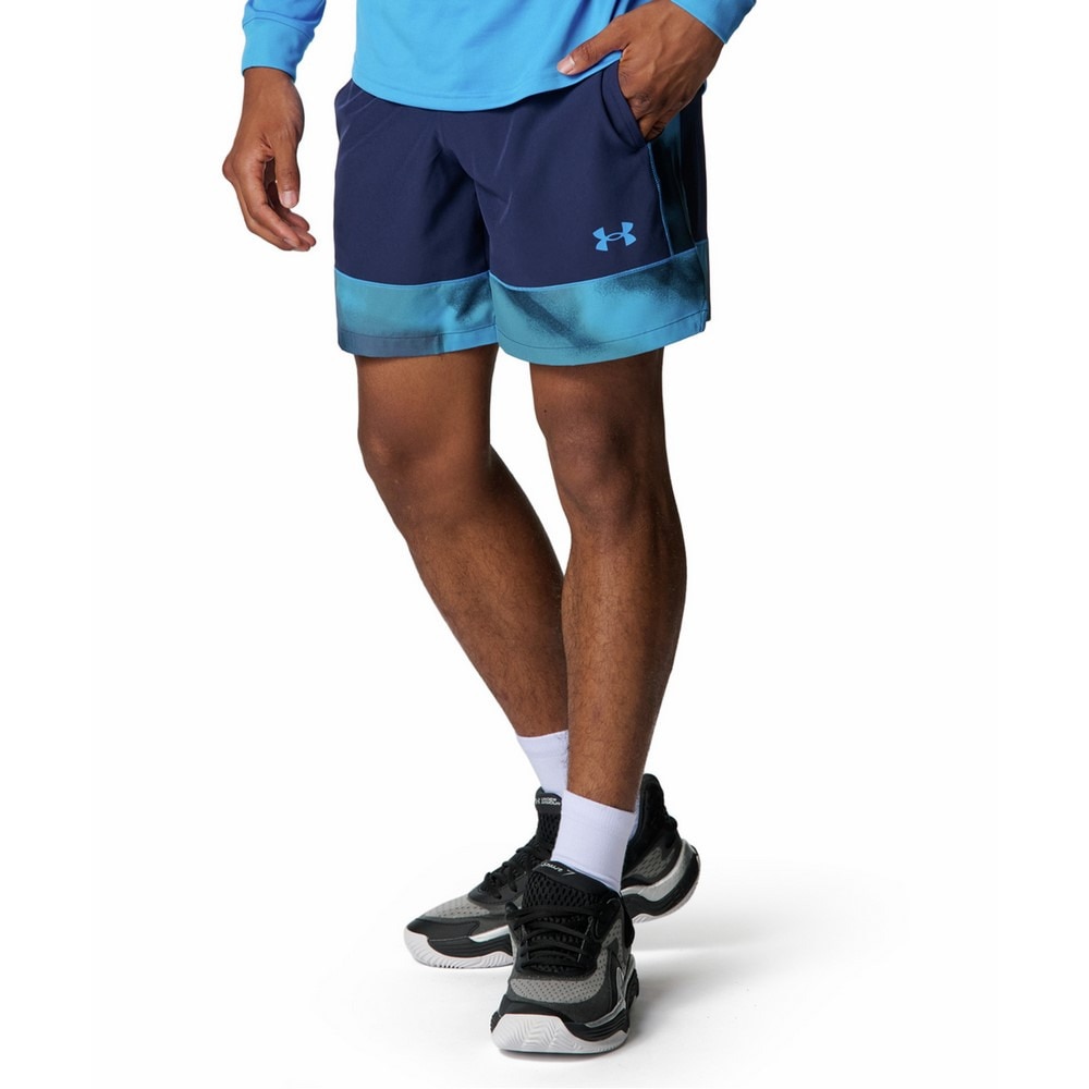 アンダーアーマー（UNDER ARMOUR）（メンズ）バスケットボールウェア バスケットボールウェア ゾーン ウーブンショーツ 6007866 410