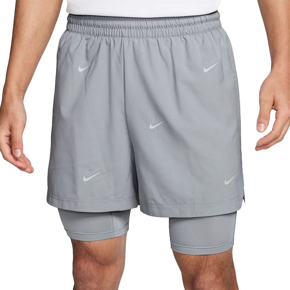 ナイキ（NIKE）（メンズ）【新商品】 バスケットボールウェア デュラント ウーヴン DNA 2IN1 4IN ショートパンツ インナー付き HJ4216-012