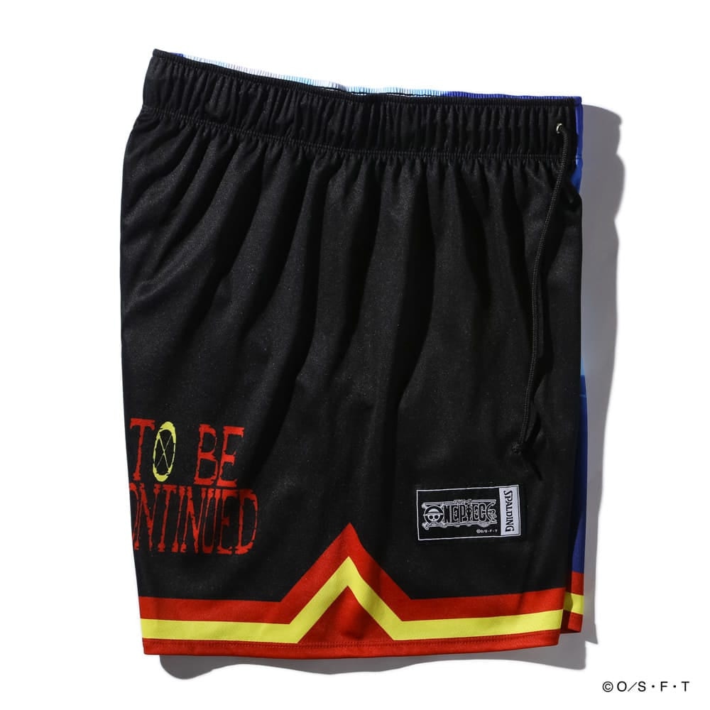 スポルディング（SPALDING）（メンズ）バスケットボールウェア ジャージーショーツ ONE PIECE ルフィ&シャンクス SMP25110PBK