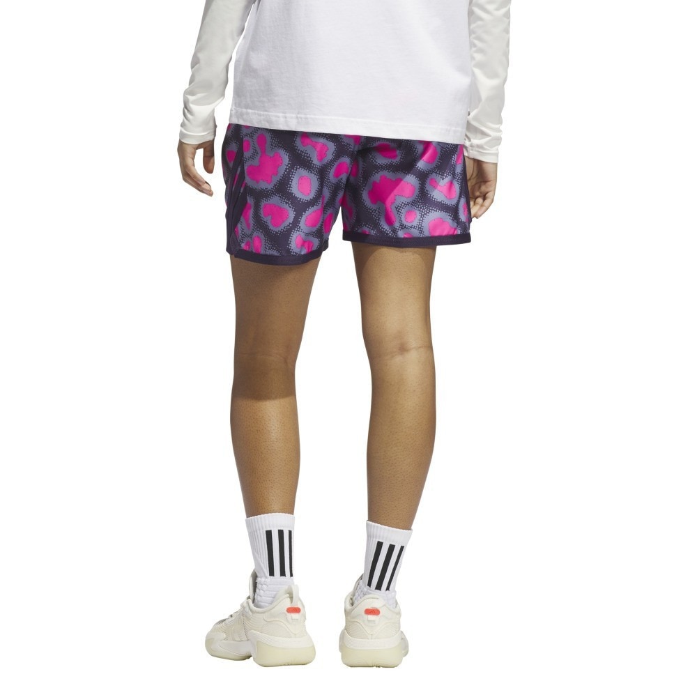アディダス（adidas）（レディース）バスケットボールウェア プラクティスパンツ クレージー ライト ジオード カモ AOP ショーツ JUY90-JY4764
