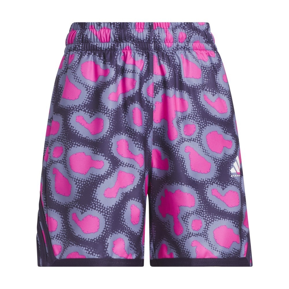 アディダス（adidas）（レディース）バスケットボールウェア プラクティスパンツ クレージー ライト ジオード カモ AOP ショーツ JUY90-JY4764