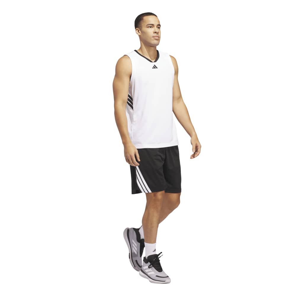 アディダス（adidas）（メンズ）バスケットボールウェア レジェンド スリーストライプス ショーツ KPM98-JI7576