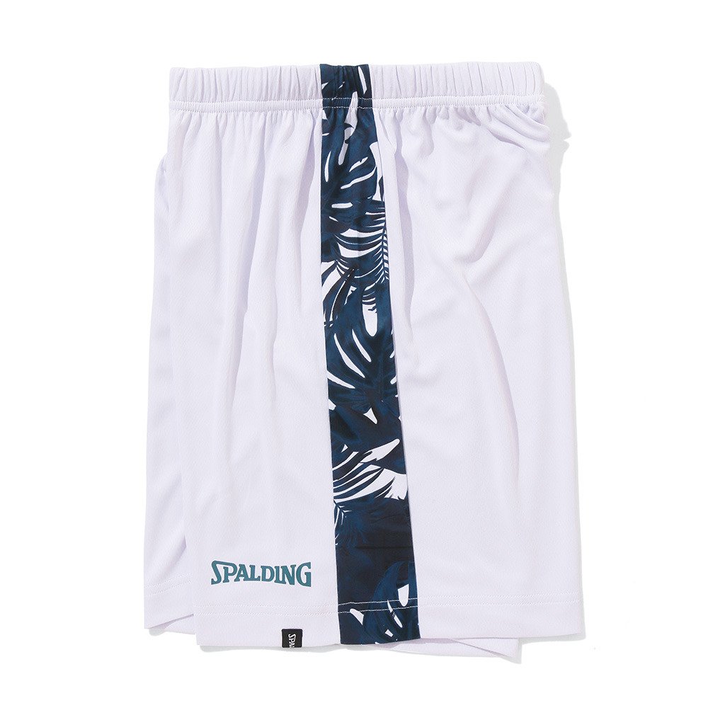 スポルディング（SPALDING）（キッズ）バスケットボールウェア ジュニア プラクティスパンツ ネオン トロピカル サイド SJP24054WH 速乾 UVカット