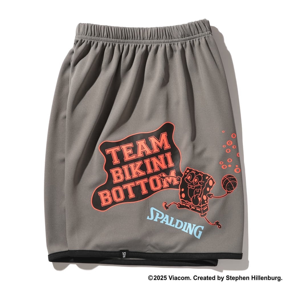 スポルディング（SPALDING）（キッズ）バスケットボールウェア ジュニア プラクティスパンツ スポンジ・ボブ チーム ビキニボトム SJP25066SST