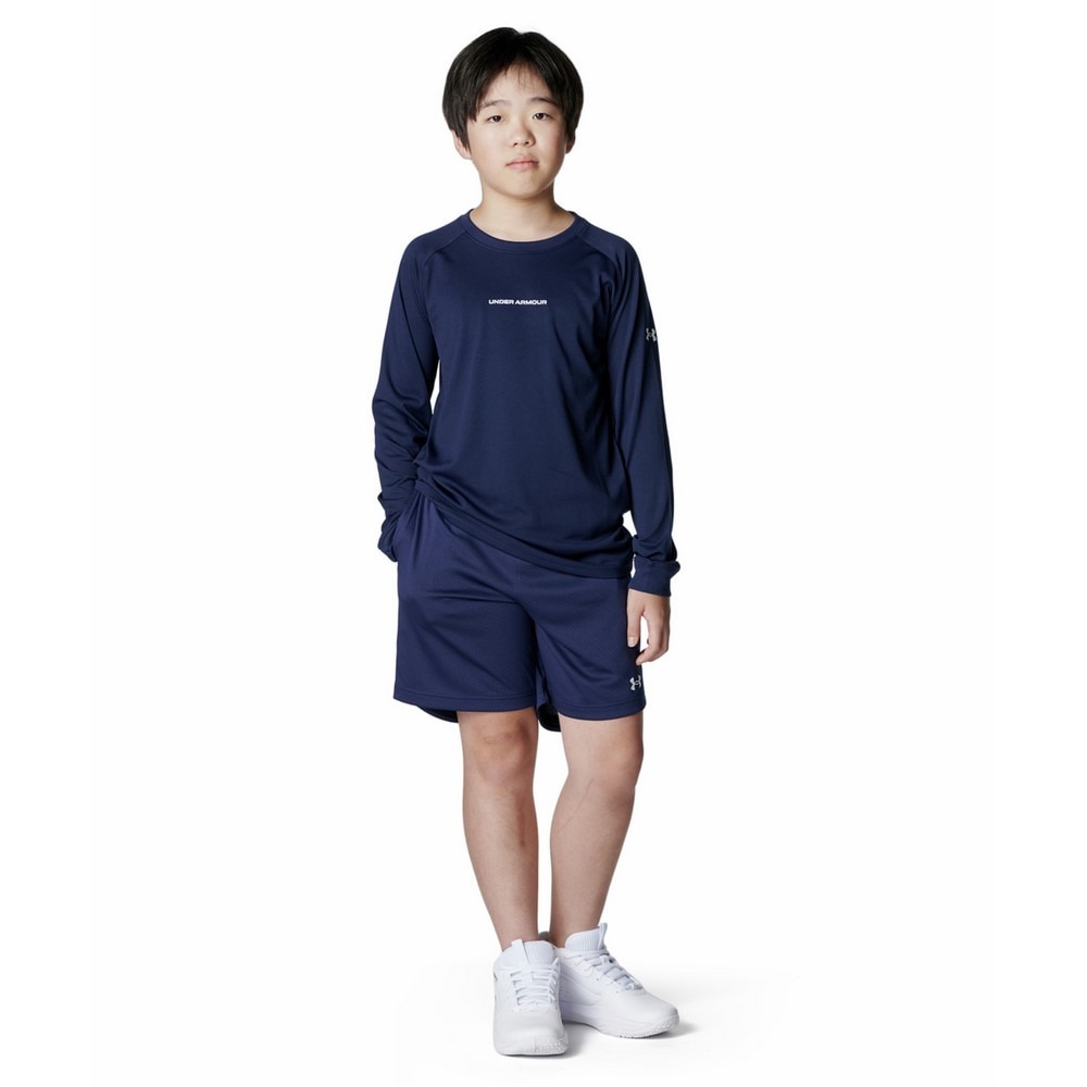 アンダーアーマー（UNDER ARMOUR）（キッズ）バスケットボールウェア ジュニア ゾーン メッシュショーツ 6010341 410