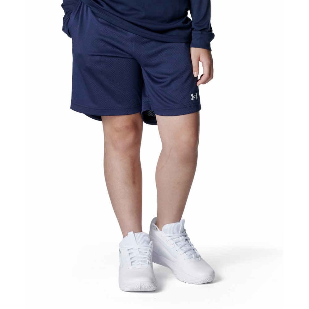 アンダーアーマー（UNDER ARMOUR）（キッズ）バスケットボールウェア ジュニア ゾーン メッシュショーツ 6010341 410