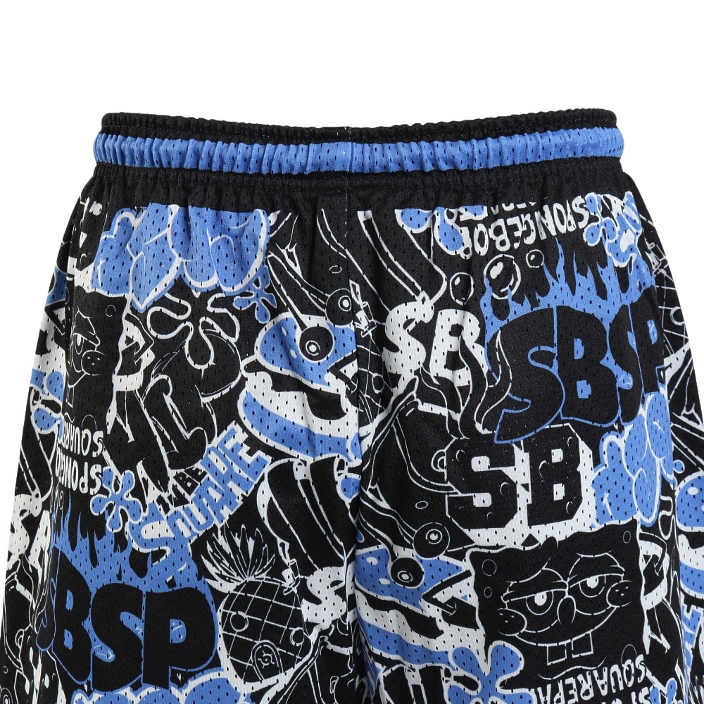 スポルディング（SPALDING）（メンズ、レディース）バスケットボールウェア ジャージーショーツ スポンジ・ボブ グラフィティ SMP25156SBL