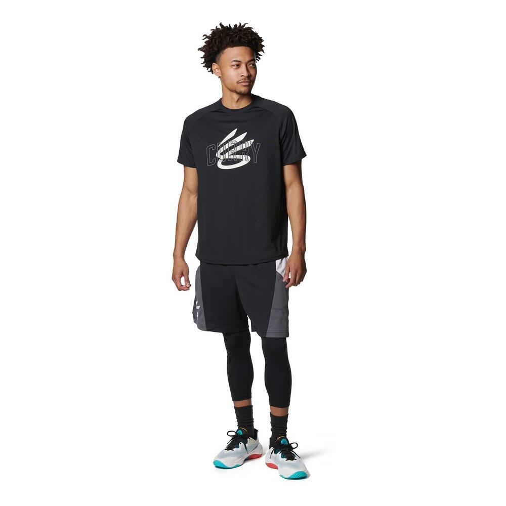 アンダーアーマー（UNDER ARMOUR）（メンズ）バスケットボールウェア カリー 3/4レギンス 1379828 003 速乾