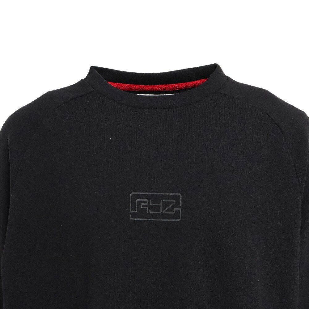 ライズ（RYZ）（メンズ）クルーネック 長袖Tシャツ 751R9CD6610 BLK
