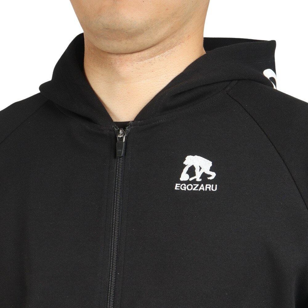 エゴザル（EGOZARU）（メンズ）バスケットボールウェア フードロゴ ジップアップ スウェットパーカ EZSW-F2207-012