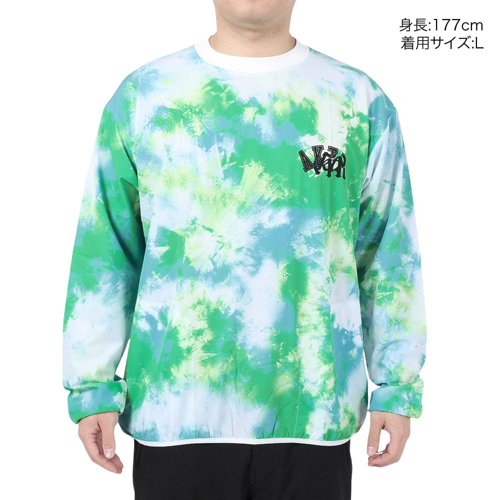 アクター（AKTR）（メンズ、レディース）バスケットボールウェア MIXTURE TIEDYE SHOOTING シャツ 123-007010 WH