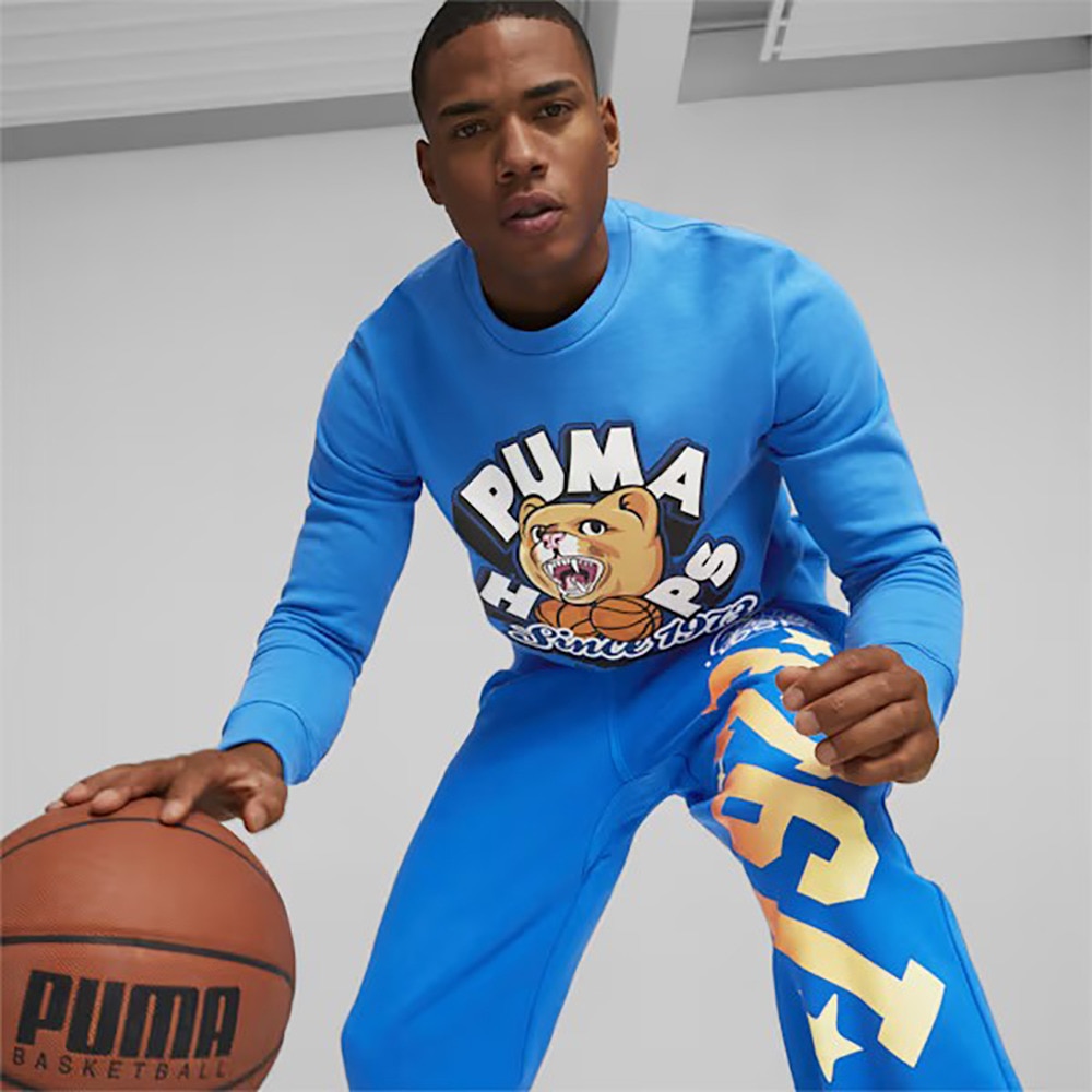 プーマ（PUMA）（メンズ）バスケットボールウェア ディラン クルー スウェット 62205501