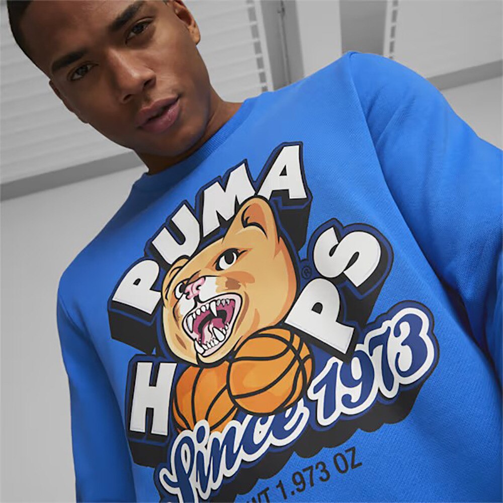 プーマ（PUMA）（メンズ）バスケットボールウェア ディラン クルー スウェット 62205501