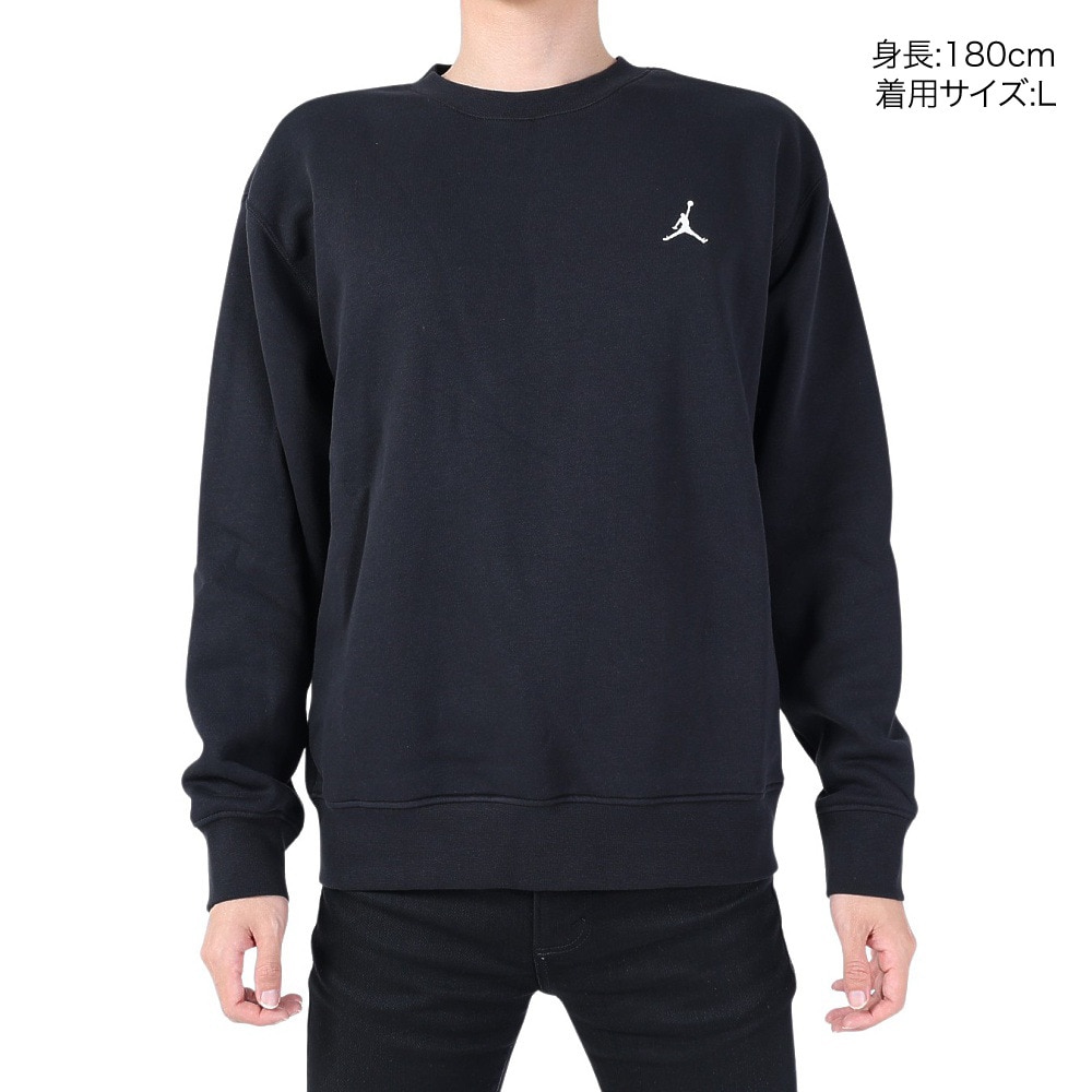 ＪＯＲＤＡＮ（メンズ）バスケットボールウェア ESS フリース クルーネック スウェットシャツ FJ7777-010