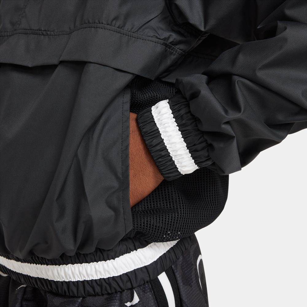 ナイキ（NIKE）（キッズ）長袖 ハーフジップ ジャケット バスケットボールウェア ボーイズ RPL フープス FN8318-010