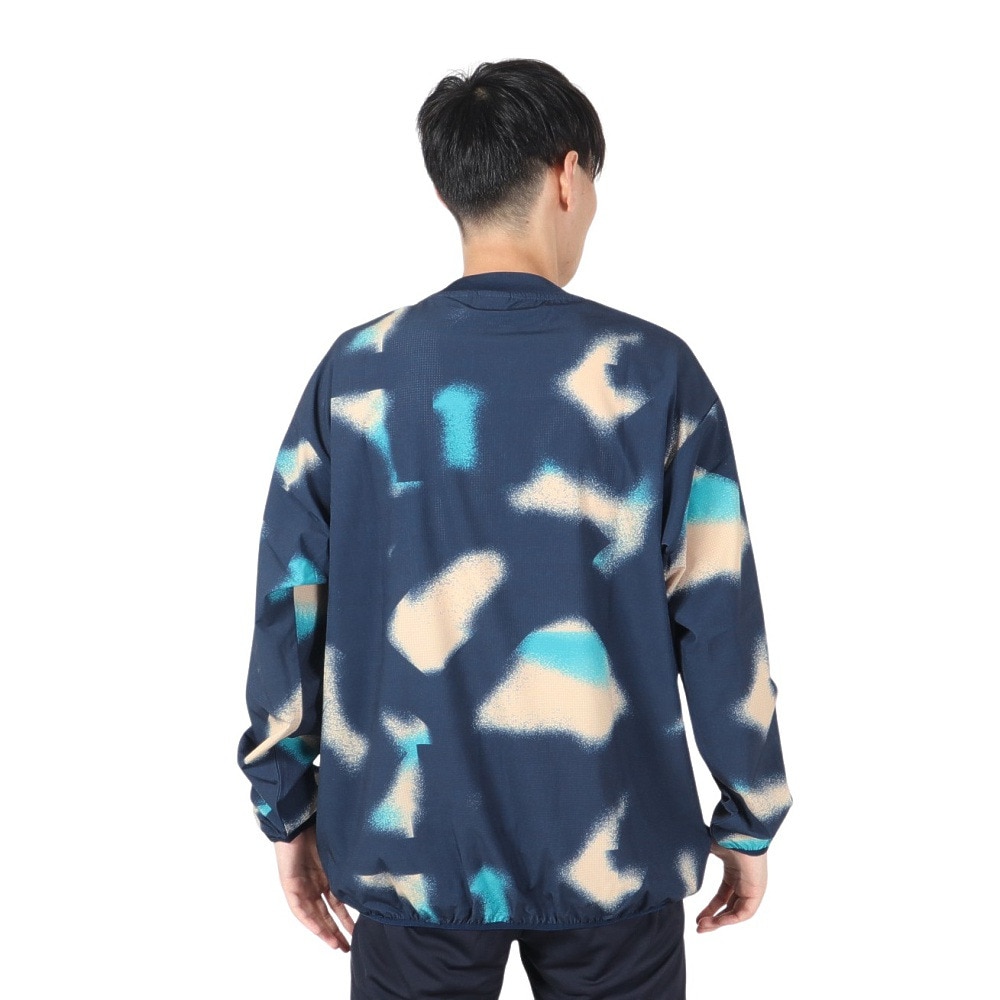 アクター（AKTR）（メンズ）バスケットボールウェア スクリブル Vネック プルオーバー シューティングシャツ 124-001010 NV 速乾