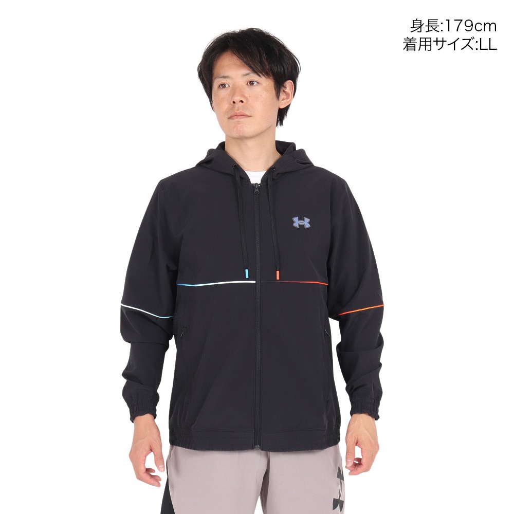 アンダーアーマー（UNDER ARMOUR）（メンズ）バスケットボールウェア ベースライン ファイア アンド アイス ウーブン ジャケット 1387812 001