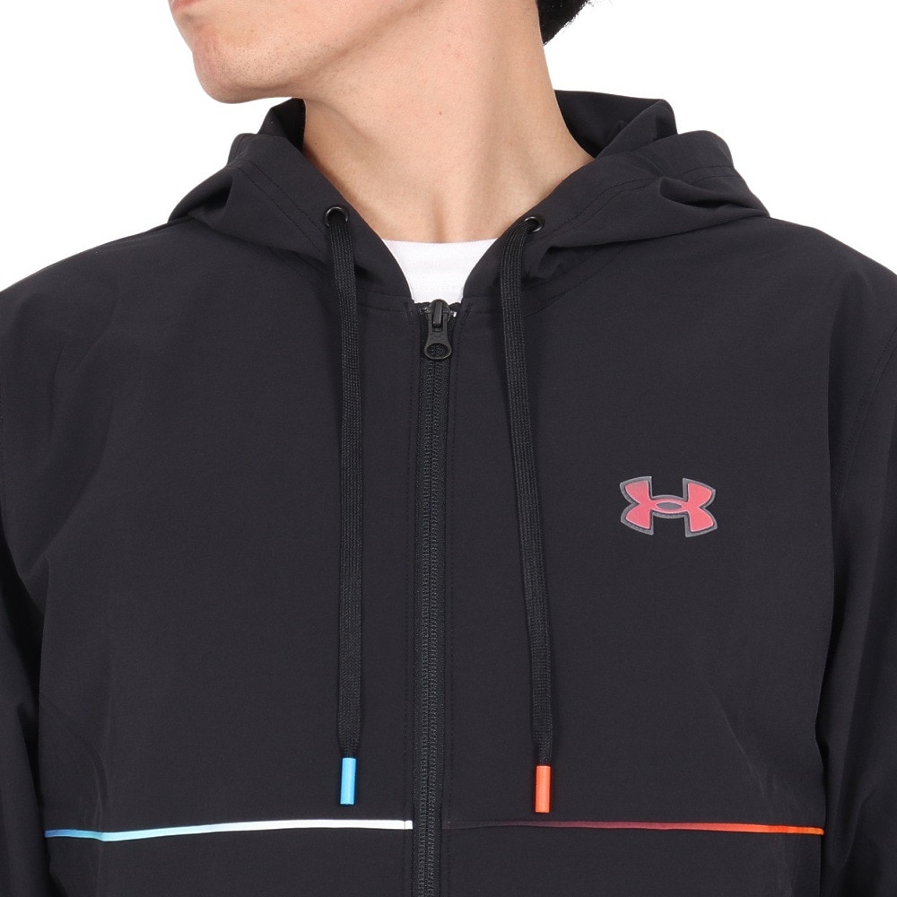 アンダーアーマー（UNDER ARMOUR）（メンズ）バスケットボールウェア ベースライン ファイア アンド アイス ウーブン ジャケット 1387812 001