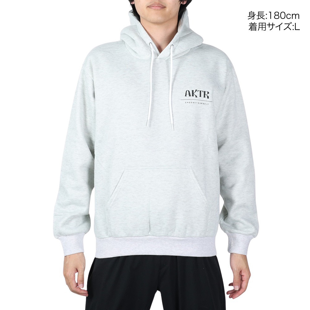 アクター（AKTR）（メンズ）バスケットボールウェア BREEZE ロゴ スウェット プルオーバーパーカー 221-063010 GY