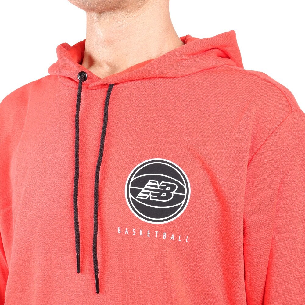 ニューバランス（new balance）（メンズ）バスケットボールウェア Hoops Essential スウェットフーディー MT13585ENR