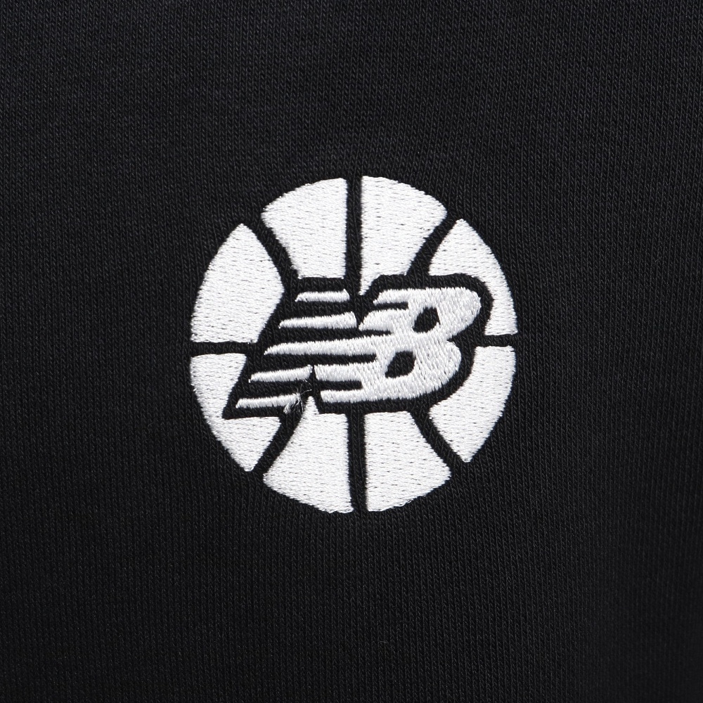 ニューバランス（new balance）（メンズ）バスケットボールウェア Hoops Essential ファンダメンタル スウェットフーディー MT23581BK