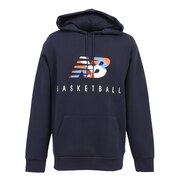 ニューバランス（new balance）（メンズ）バスケットボールウェア Hoops Classic Court スウェットプルオーバーフーディー MT23585ECL