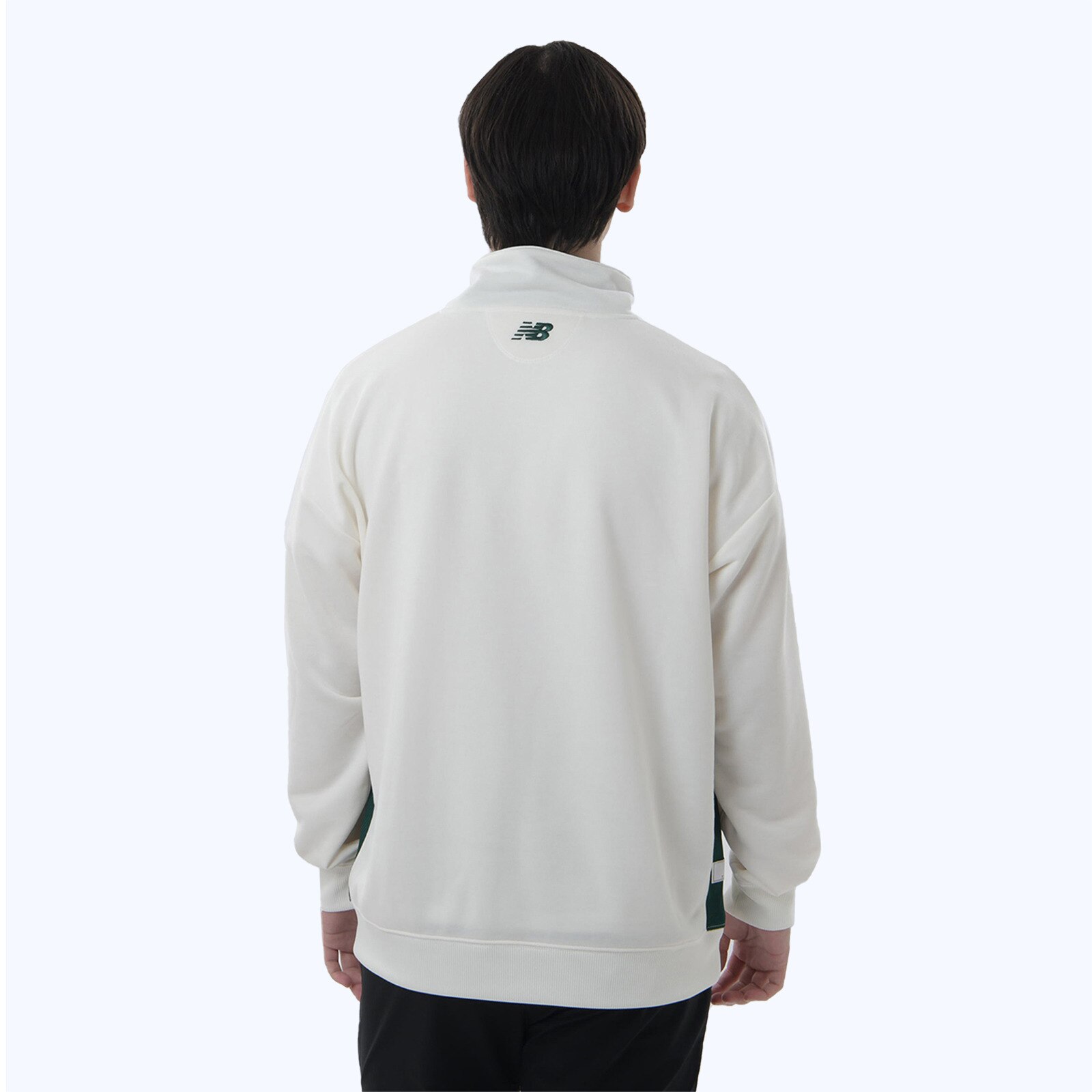 ニューバランス（new balance）（メンズ）バスケットボールウェア スウェットハーフジップトップ AMT25115SST
