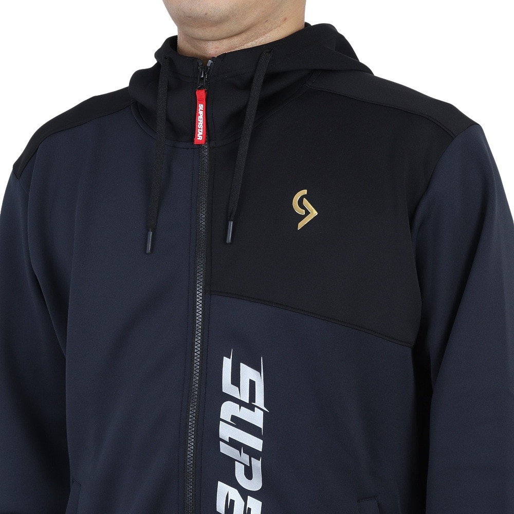 ミズノ（MIZUNO）（メンズ）バスケットボールウェア SUPERSTAR スウェットパーカー 32JCS27109