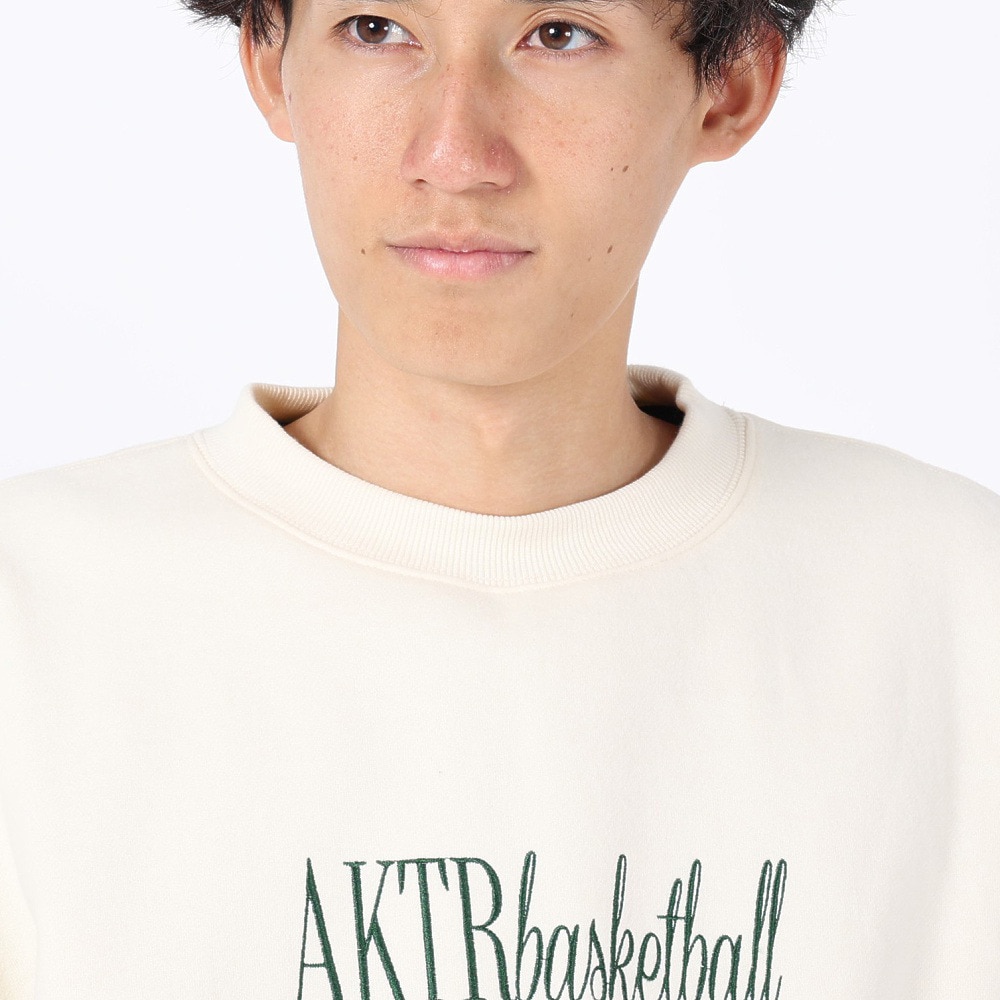 アクター（AKTR）（メンズ、レディース）バスケットボールウェア RETRO-CHIC SWEAT クルーネック シャツ 123-034010 CR