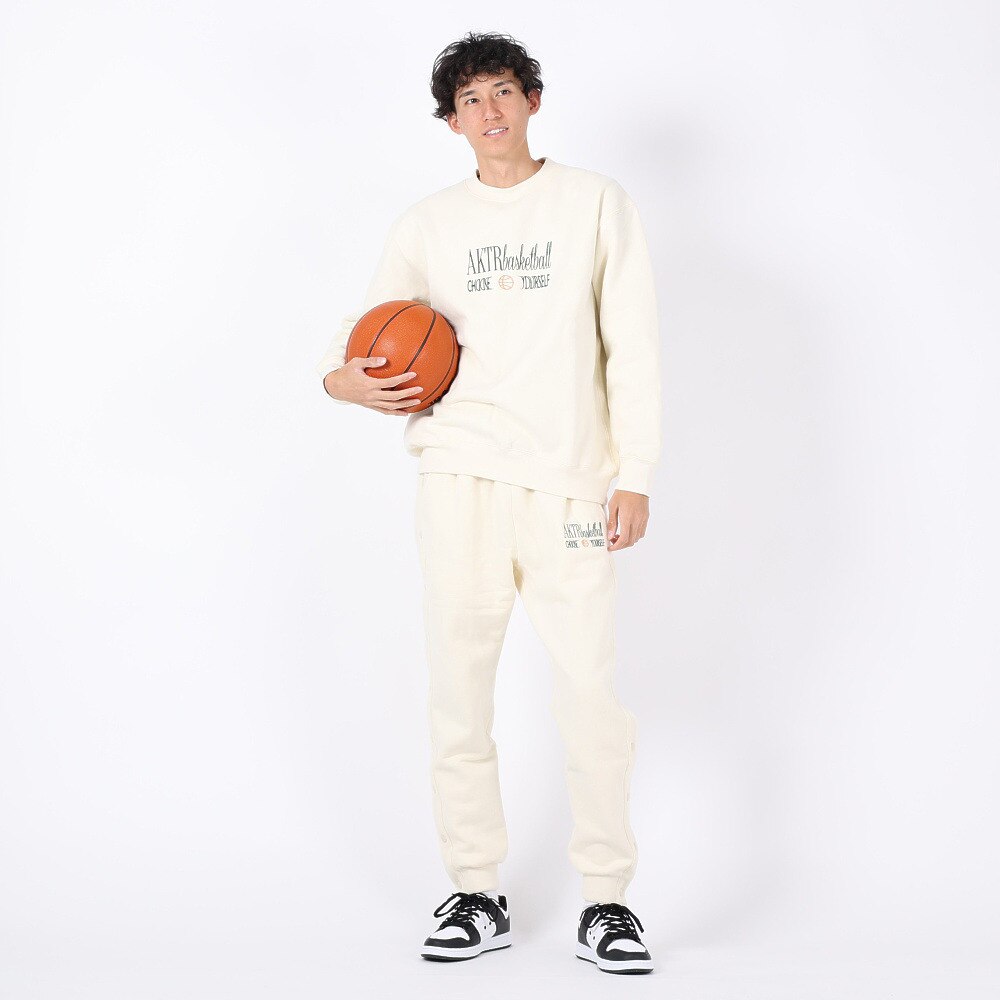 アクター（AKTR）（メンズ、レディース）バスケットボールウェア RETRO-CHIC SWEAT クルーネック シャツ 123-034010 CR