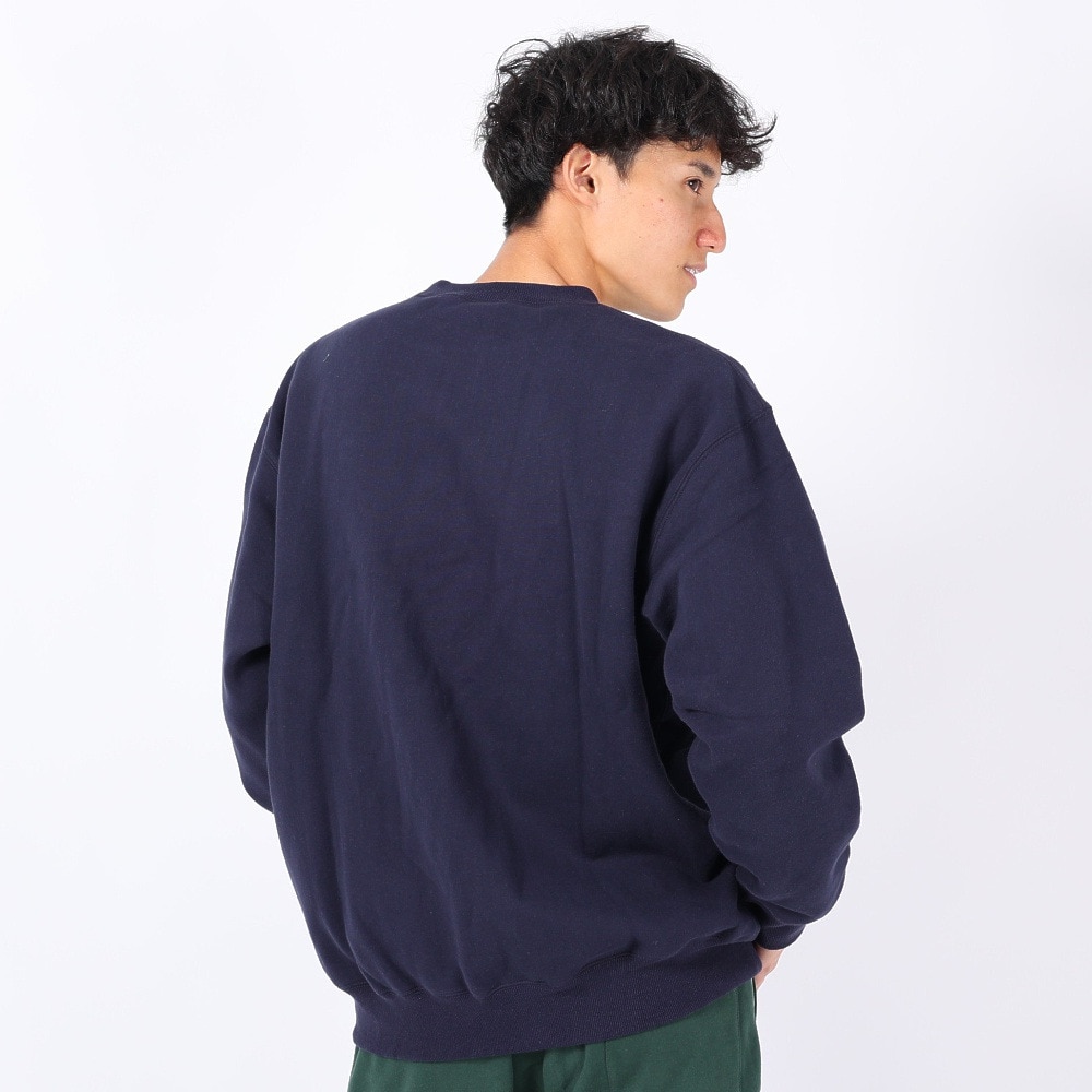 アクター（AKTR）（メンズ、レディース）バスケットボールウェア RETRO-CHIC SWEAT クルーネック シャツ 123-034010 NV