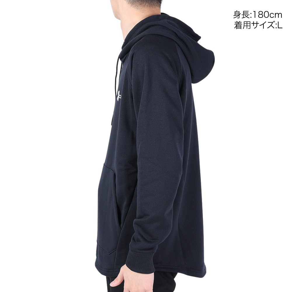 アンダーアーマー（UNDER ARMOUR）（メンズ）バスケットボールウェア ゲームタイム スウェット ロングスリーブ プルオーバーフーディー 1381378 001 速乾