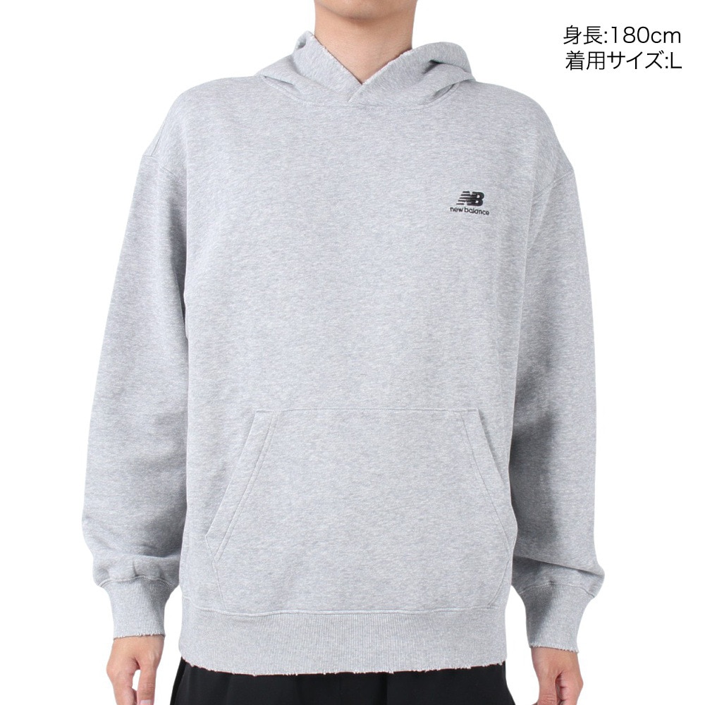 ニューバランス（new balance）（メンズ）バスケットボールウェア Hoops フリースフーディー MT33586AG