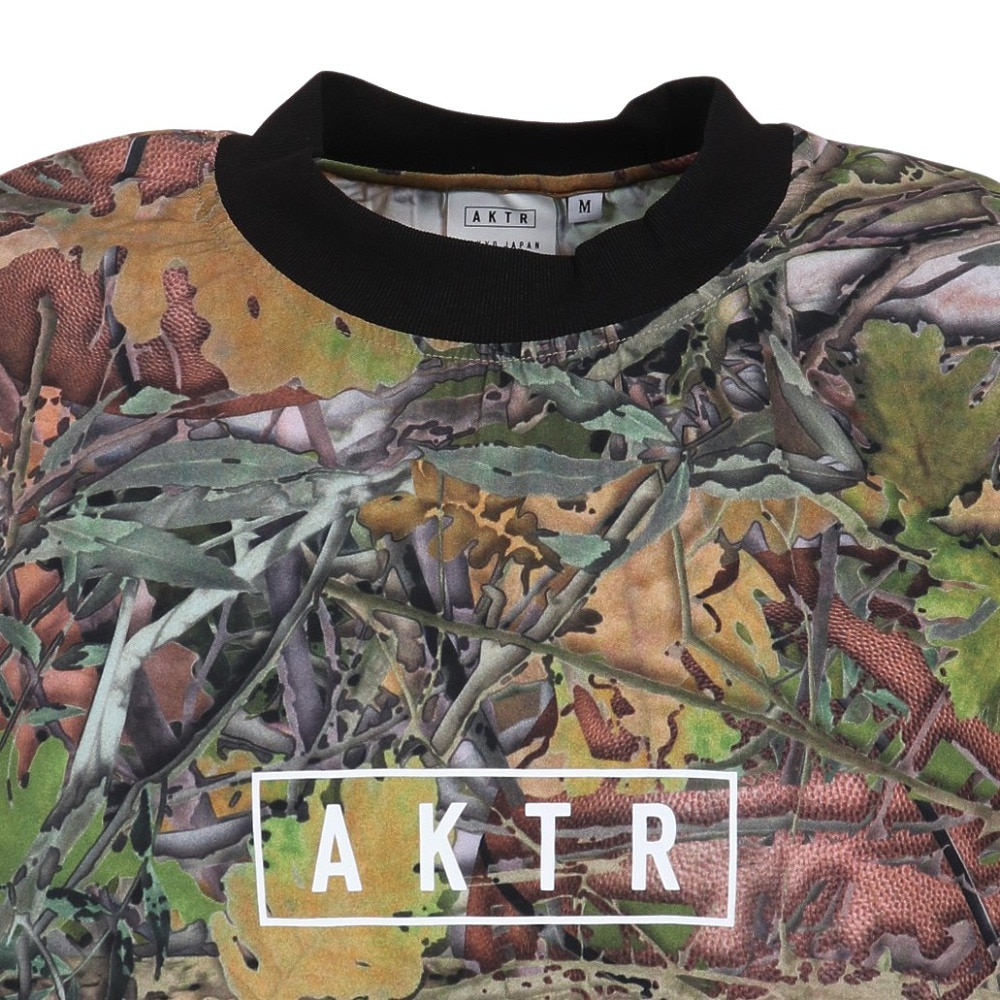 アクター（AKTR）（メンズ、レディース）バスケットボールウェア リアルツリー カモ柄 プルオーバー シューティングシャツ 223-016010 OL