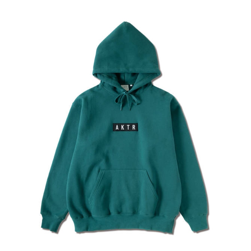 アクター（AKTR）（メンズ、レディース）バスケットボールウェア ロゴスウェットプルオーバーフーディー 223-018010 GR
