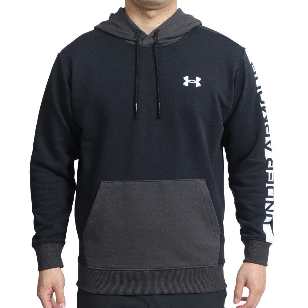 アンダーアーマー（UNDER ARMOUR）（メンズ）バスケットボールウェア スウェット ロングスリーブ プルオーバー フーディー 1375351 001