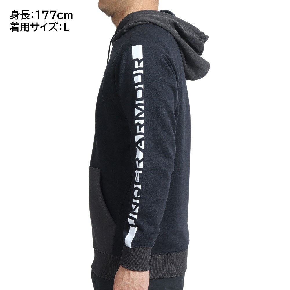 アンダーアーマー（UNDER ARMOUR）（メンズ）バスケットボールウェア スウェット ロングスリーブ プルオーバー フーディー 1375351 001