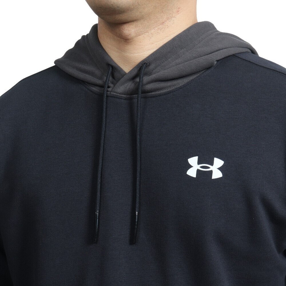 アンダーアーマー（UNDER ARMOUR）（メンズ）バスケットボールウェア スウェット ロングスリーブ プルオーバー フーディー 1375351 001