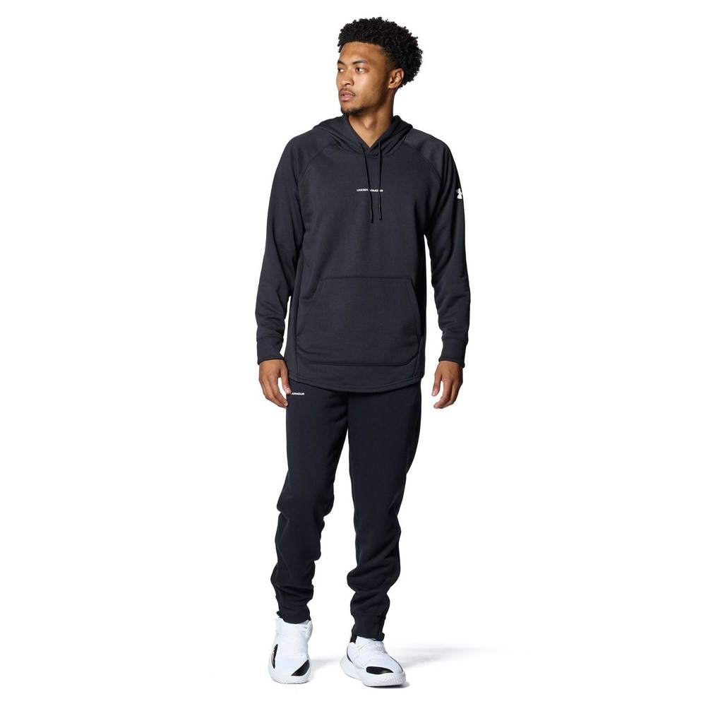 アンダーアーマー（UNDER ARMOUR）（メンズ）バスケットボールウェア ロングショット スウェット フーディー 1388352 001