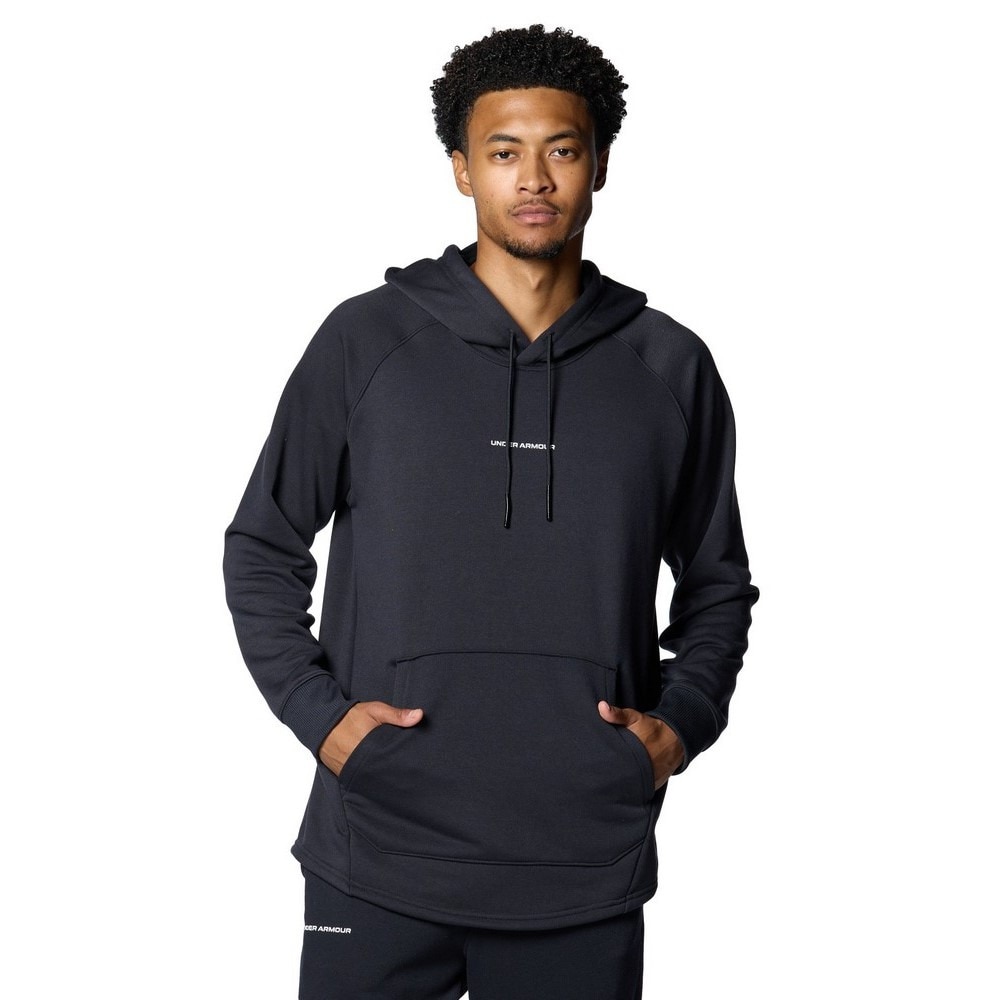 アンダーアーマー（UNDER ARMOUR）（メンズ）バスケットボールウェア ロングショット スウェット フーディー 1388352 001
