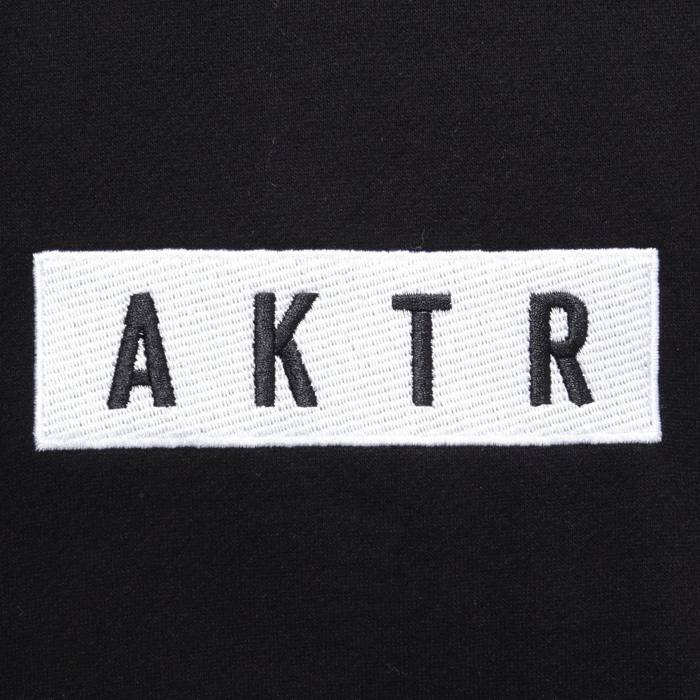 アクター（AKTR）（メンズ、レディース）バスケットボールウェア ロゴ スウェット プルオーバー フーディー 224-027010 BK